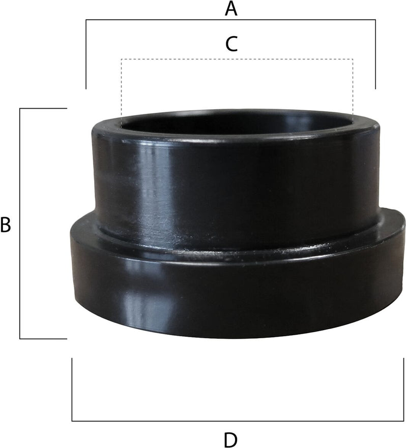 Shock Bushings Black - 30.48 MM