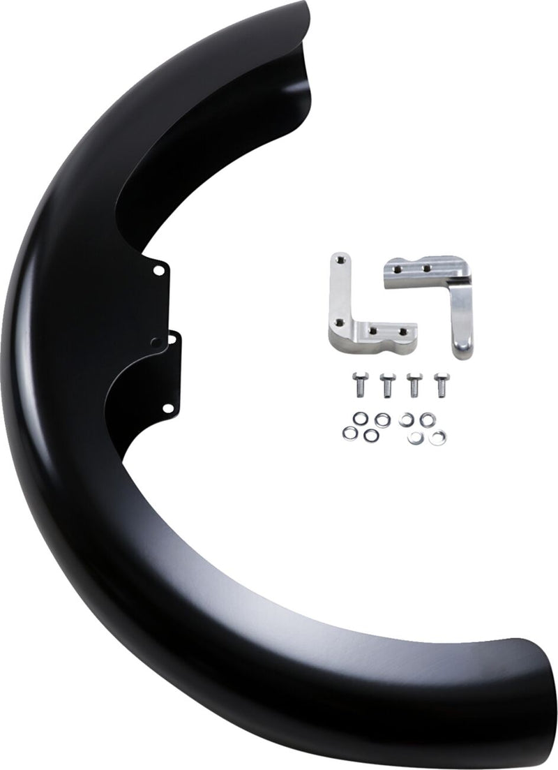Hugger Series Front Fender with Mounting Blocks for Softail/Dyna Black For Harley Davidson FXBB 1923 ABS 2025 - 48.3 CM