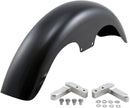 Hugger Series Front Fender with Mounting Blocks for Softail/Dyna Black For Harley Davidson FXDB 1584 2007-2013 - 48.3 CM