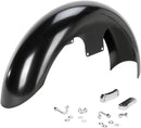 Hugger Series Front Fender with Mounting Blocks for Softail/Dyna Black For Harley Davidson FXDL 1584 2007-2009 - 48.3 CM
