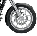 Hugger Series Front Fender with Mounting Blocks for Softail/Dyna Black For Harley Davidson FXDL 1584 2007-2009 - 48.3 CM