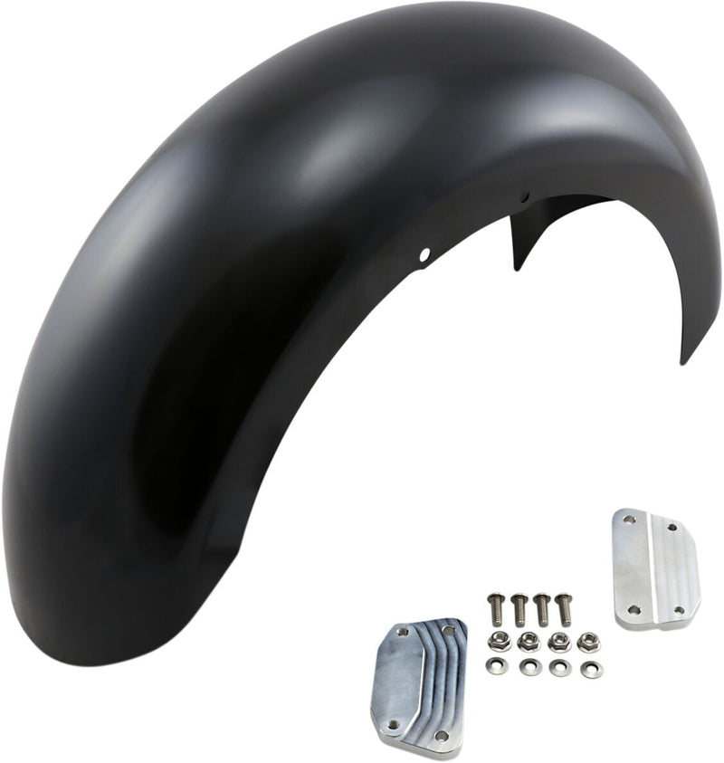 Hugger Series Front Fender with Mounting Blocks for Softail/Dyna Black For Harley Davidson FLFB 1750 ABS 2019-2020 - 45.7 CM