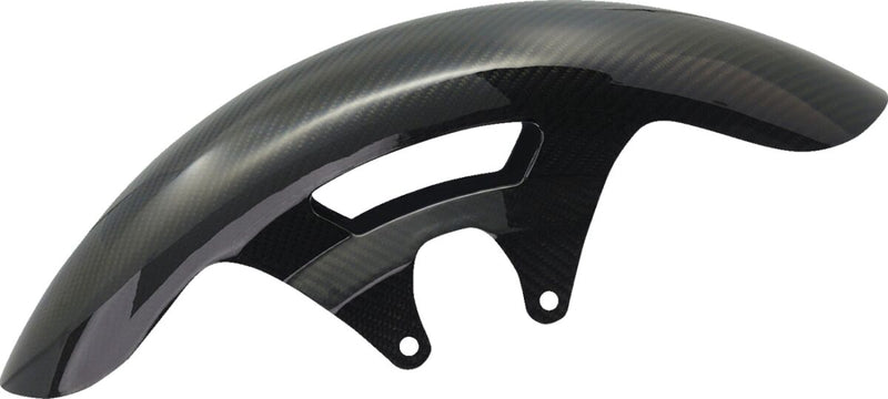 Carbon Fiber 19" Cafe Front Fender Black / Gloss For Harley Davidson FLH 1868 ABS
