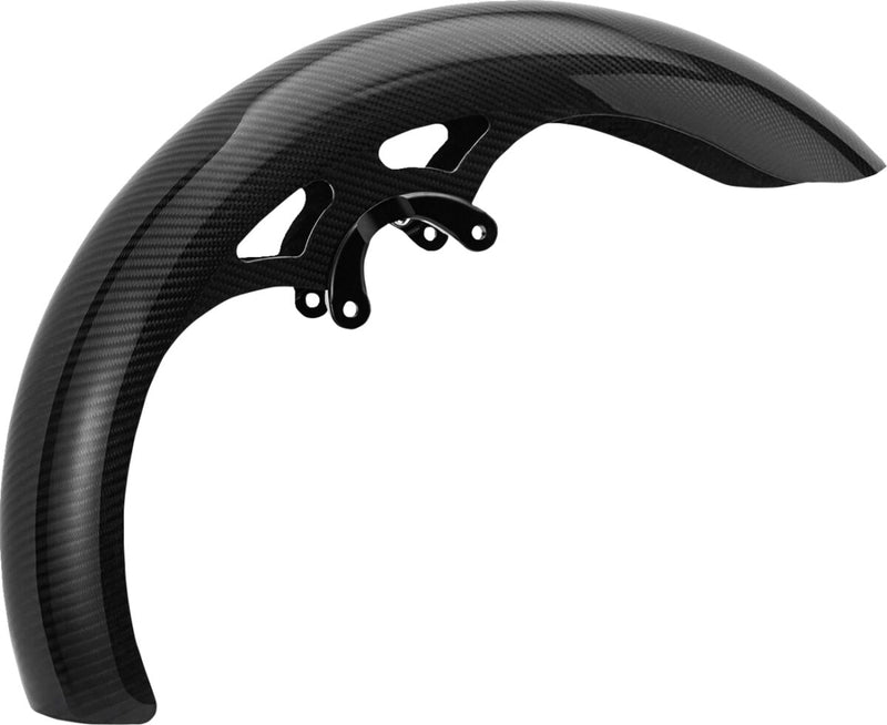 Carbon Fiber 19" Wrapper Front Fender Black / Gloss For Harley Davidson FLHTC 1450
