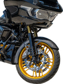 Carbon Fiber 19" Wrapper Front Fender Black / Gloss For Harley Davidson FLHTC 1450