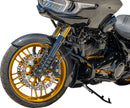 19" Carbon Fiber Wrapper Front Fender Black / Carbon Fiber / Gloss For Harley Davidson FLHX 1923 ABS 2024 - 48 CM