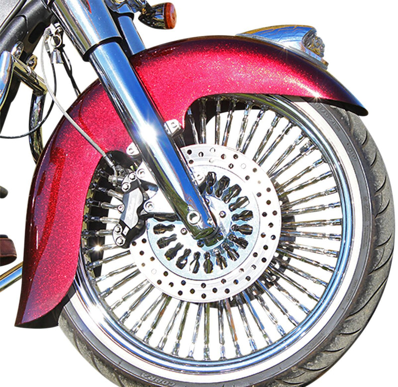 Front Fender for Indian Chief Springfield Roadmaster Black / E-Coating For Indian CHIEF 111 ABS 2017-2020 - 40.6 CM