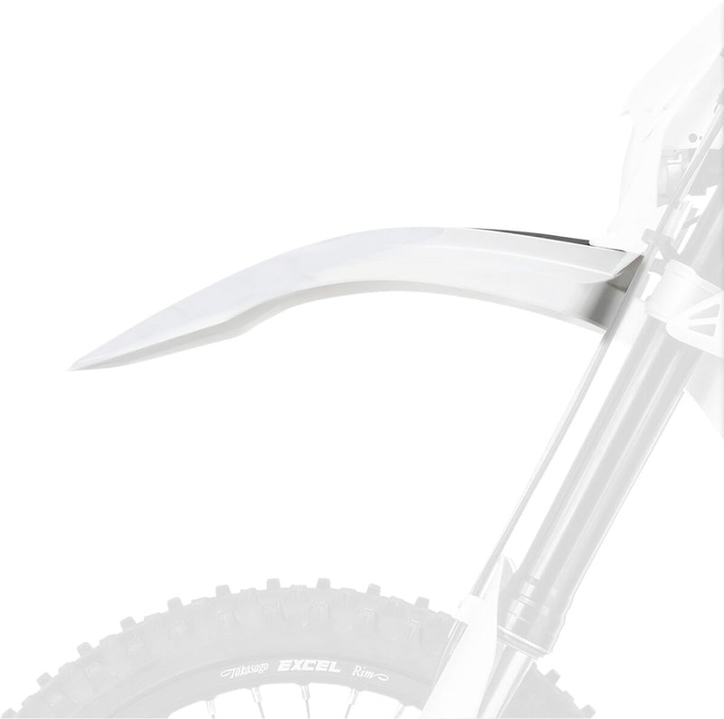 Replacement Plastic Front Fender Black / White For Beta RR 125