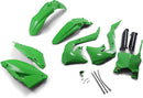 Powerflow Complete Body Kit Black / Green / KX Green For Kawasaki KX 250 2021-2024