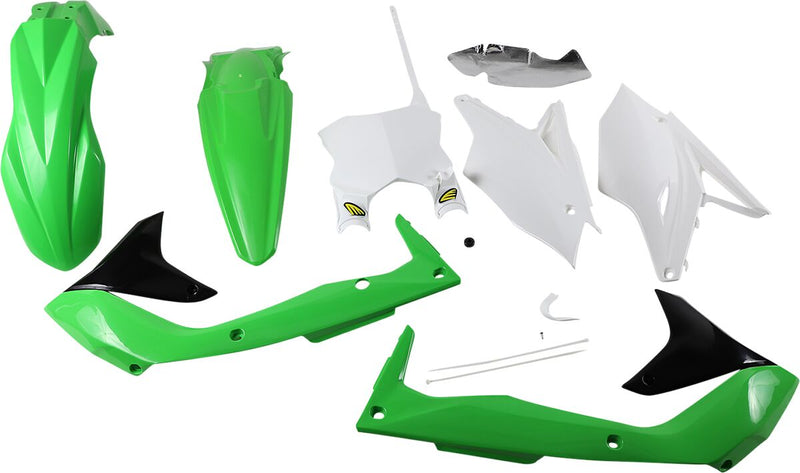 5 Piece Replica Body Kit Black / Green / White For Kawasaki KX 450 F 2016-2018