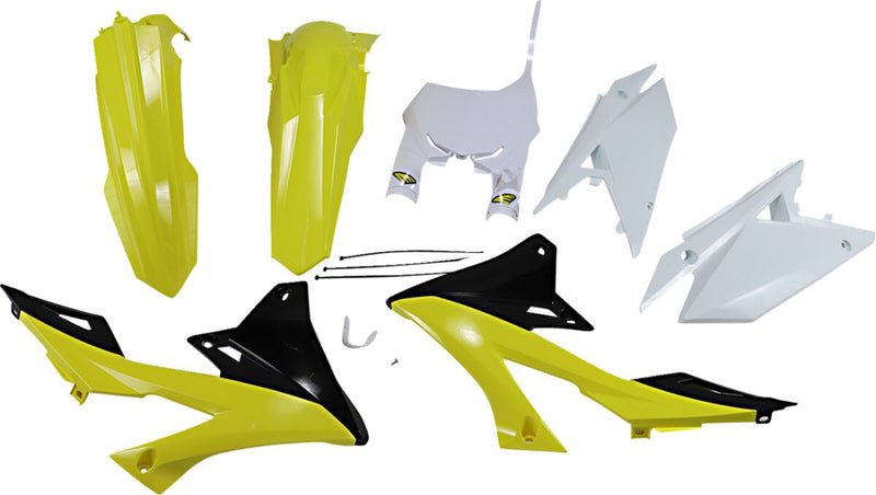 5 Piece Replica Body Kit Black / White / Yellow For Suzuki RM-Z 250 2019-2025