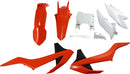 5 Piece Replica Body Kit Black / KTM Orange / Orange / White For KTM SX 125 2016-2018