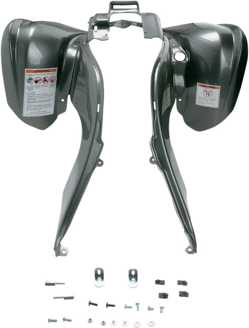 Fender Replacement Plastic Black / Carbon Fiber For Yamaha YFM 700 R 2006-2012