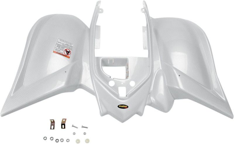 Fender Replacement Plastic Carbon Fiber / White For Yamaha YFM 700 R 2006-2025