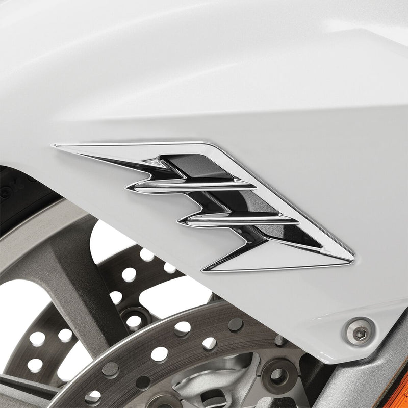 Front Fender Vent Filler Accent Chrome For Honda GL 1800 ABS 2018-2023