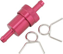 Anodized Aluminum Fuel Filter Anodized / Red - 7.9 MM