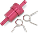 Anodized Aluminum Fuel Filter Anodized / Red - 7.9 MM