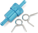 Anodized Aluminum Fuel Filter Anodized / Blue - 7.9 MM