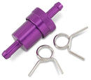 Anodized Aluminum Fuel Filter Anodized / Purple - 7.9 MM
