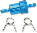 Anodized Aluminum Fuel Filter Anodized / Blue - 6.4 MM