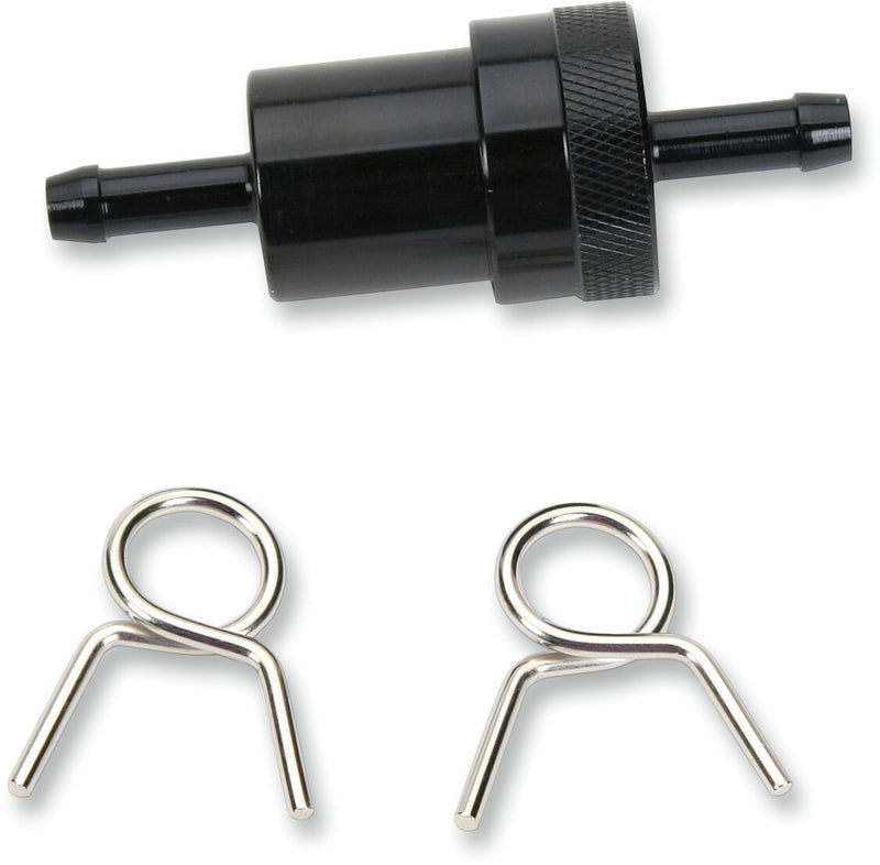 Anodized Aluminum Fuel Filter Anodized / Black - 6.4 MM