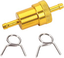 Anodized Aluminum Fuel Filter Anodized / Gold - 6.4 MM