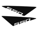 3D Motorcycle Stickers - Side Footboards For Kymco AK 550 2018>2026