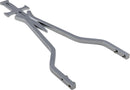 Daggertude Styled Sissy Bar Sticks Chrome - 457 MM