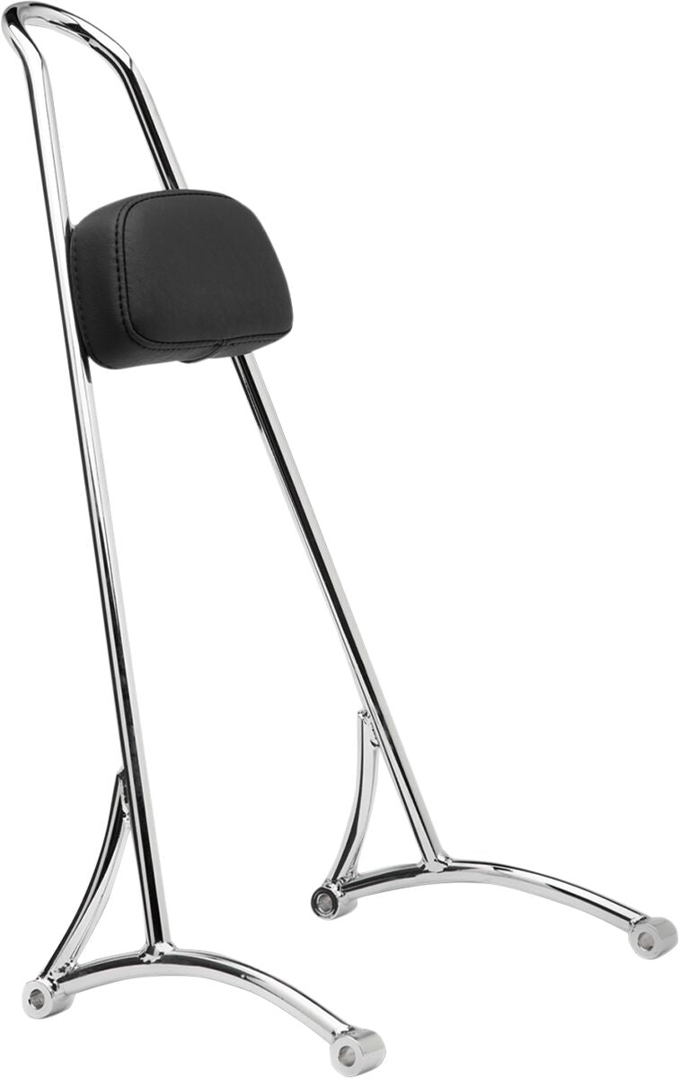 Sissy Bar Tall With Pad Chrome For Harley Davidson XL 1200 C 2004-2020 - 20 Inch