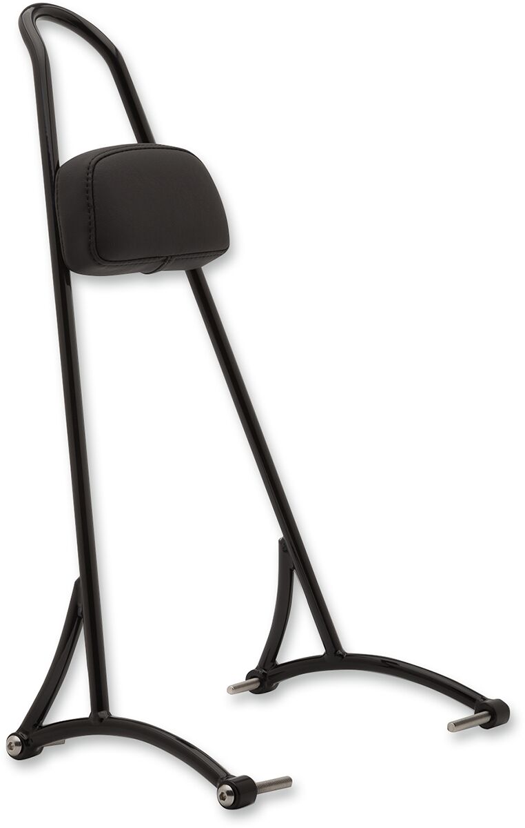 Sissy Bar Tall With Pad Black - 20 Inch