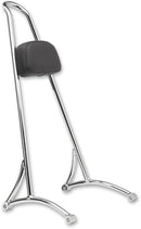Sissy Bar Tall With Pad Chrome For Harley Davidson XL 1200 C 1996-2003 - 20 Inch