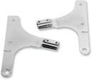 Sissy Bar Side Plates Chrome For Harley Davidson FXSTD 1450 2000-2006 - 22.23 CM
