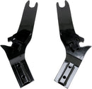 D-Tach Sissy Bar Side Plates Black For Harley Davidson FLHR 1584 2009-2011 - 279 MM