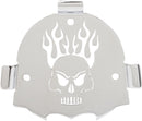 Skull Steel Backrest Insert Chrome For Round Backrests
