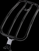 7" Solo Luggage Rack Black / Gloss For Harley Davidson RH 975 ABS 2022-2024 - 18 CM