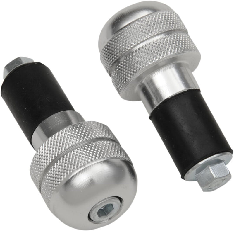 Anti-Vibration Handlebar End Anodized / Silver - 22 MM