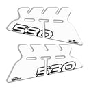 3D Motorcycle Stickers - Passenger Handles White For Yamaha TMAX 530 2012>2016