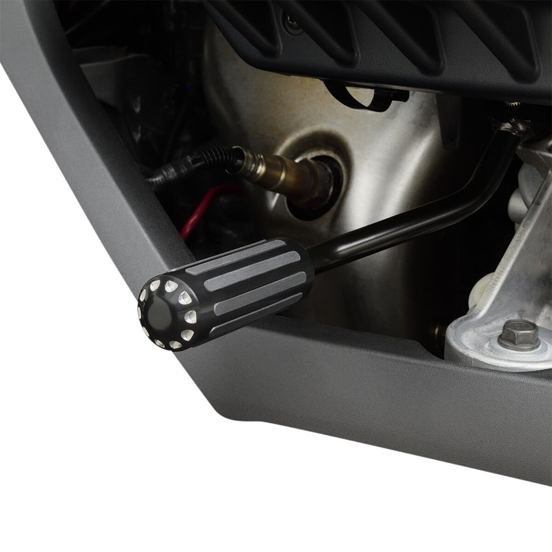 Shift Lever Cover Black / Chrome For Can AM (BRP) RYKER 600 ACE 2019-2024