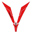 3D Motorcycle Stickers - Frontal Area Red For Yamaha TMAX 530 2012>2014