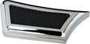 Instigator Rear Brake Pedal Cover Black / Chrome For Harley Davidson FLHR 1450