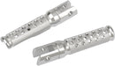 Slash-Cut Style Footpegs Silver For Honda CBR 1000 F - 88.9 MM