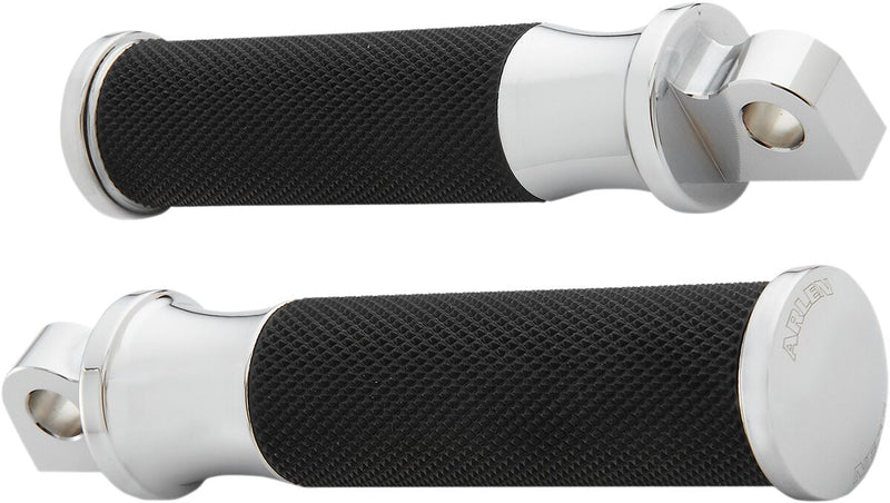 Fusion Male-Mount Footpegs Black / Chrome For Harley Davidson FLH 1868 ABS