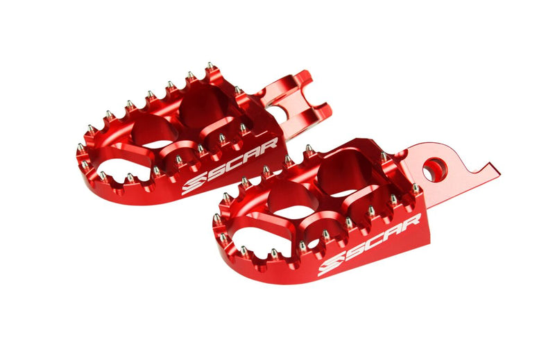 Evolution Racing Footpegs Red For Honda CR 125 R 2002-2007