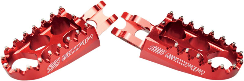 Standard Footpegs Red For Honda CR 125 R 2002-2007