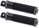 Fusion Male-Mount Footpegs Aluminum / Black For Harley Davidson FLHR 1450