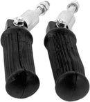 Universal Folding Footrests Black - 10.2 MM