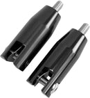 Rear Footpeg Mounts Black For Harley Davidson FLHR 1340