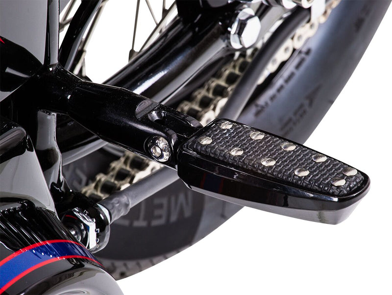 Rear Footpeg Mounts Black For Harley Davidson FLHR 1340