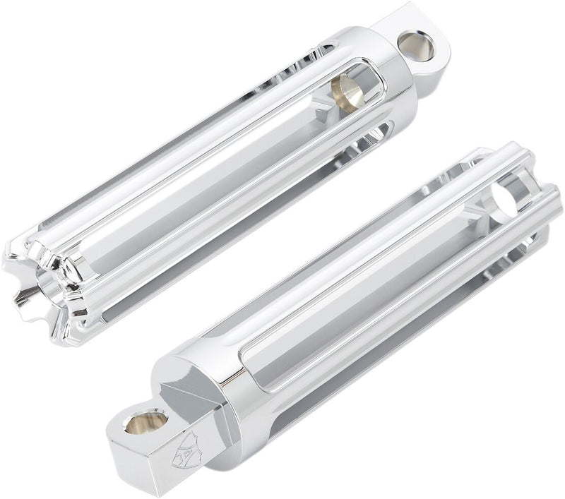 10-Gauge Male-Mount Footpegs Chrome For Harley Davidson FLD 1690 - 25 MM
