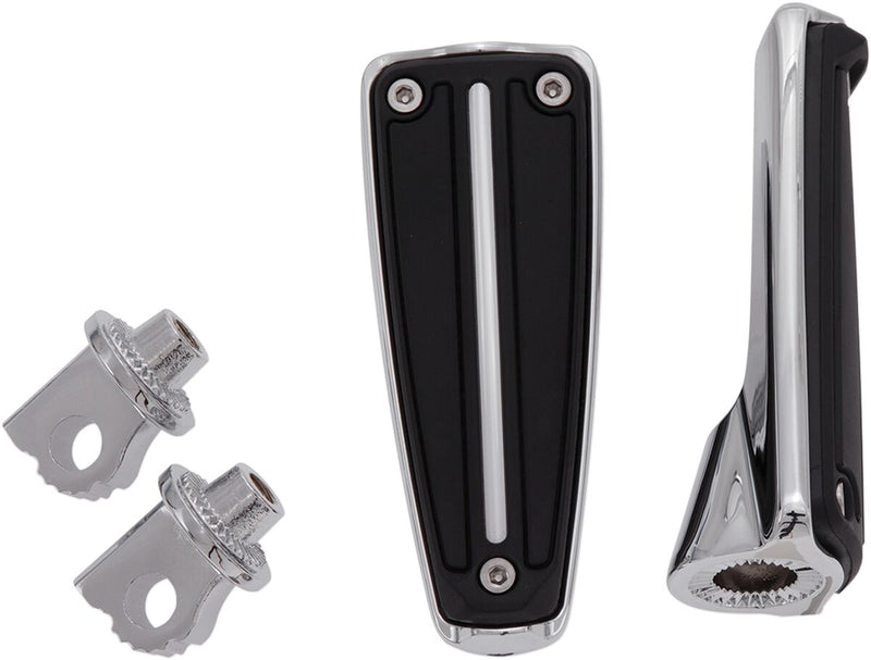 Rail Foot Pegs Black / Chrome For Harley Davidson FLFB 1750 ABS 2018-2020